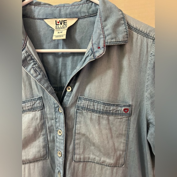 ⚫️ BOGO Ellen Degeneres Love Cotton Blend Dress Size Small - Picture 4 of 7